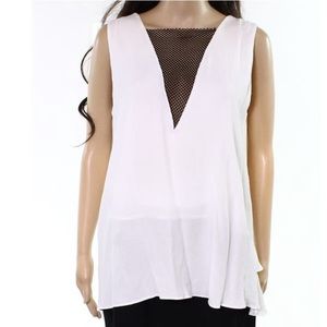 ❤️ RO & DE White Tank w/Mesh Size M